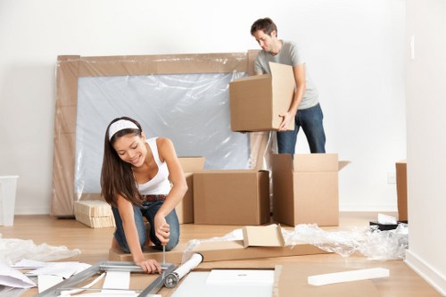 Commercial moving team planning a Deptford business relocation