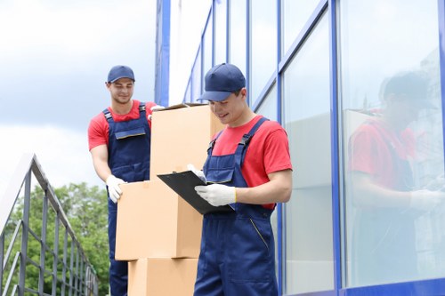 Man and van vehicle preparing for a booked move