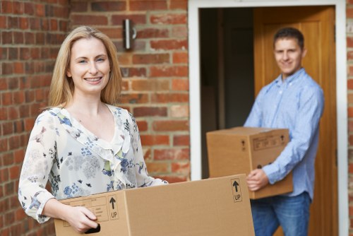 Illustration of a customer complaint being reviewed for a moving service