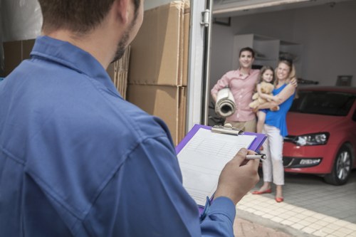 Careful transport of household items with a local removal van