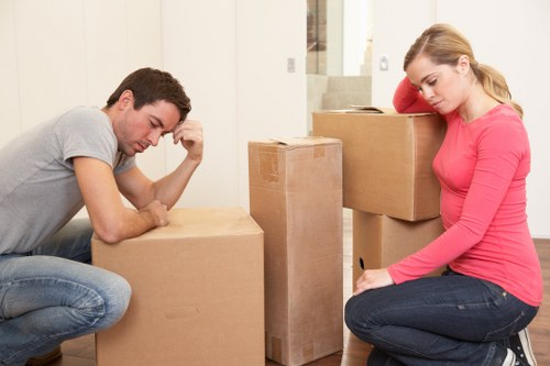 Careful furniture handling during a Deptford flat removal