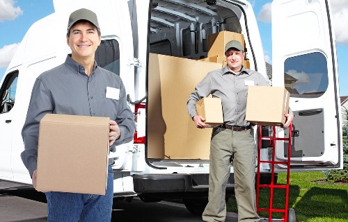 Fragile items and protective packing materials ready for transport