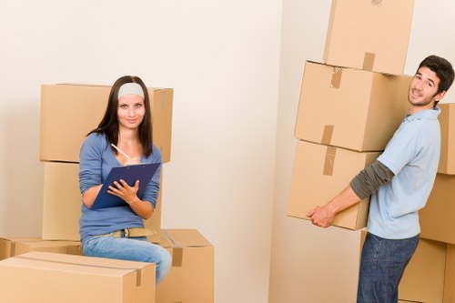 Deptford student move with furniture, boxes, and careful loading
