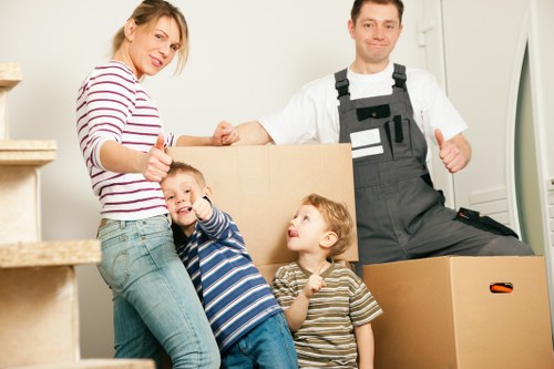 Waste items sorted for compliant removal